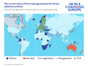 Trade tracker: UK trade deals - UK in a changing Europe